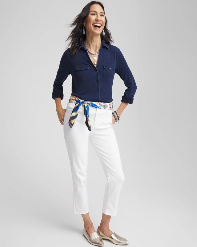 Collared Henley Top - image 2